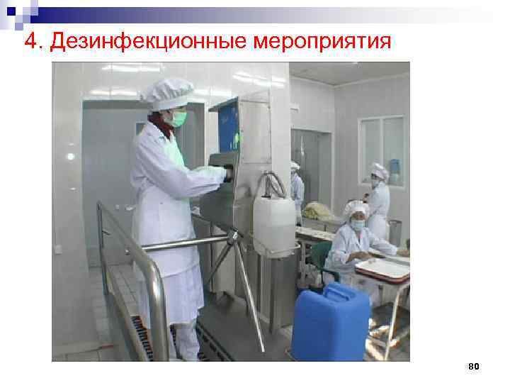 4. Дезинфекционные мероприятия 80 