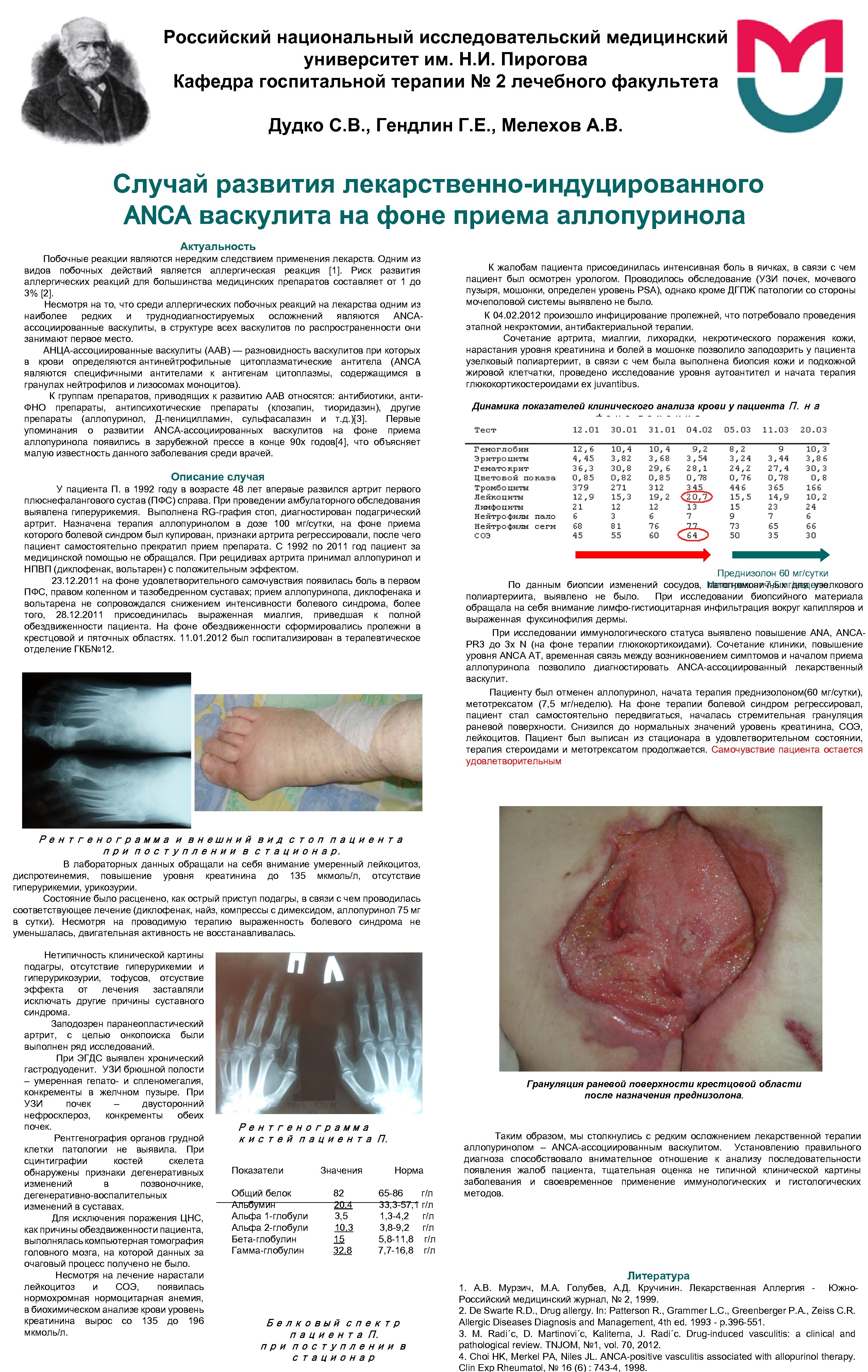 Российский национальный исследовательский медицинский университет им. Н. И. Пирогова Кафедра госпитальной терапии № 2