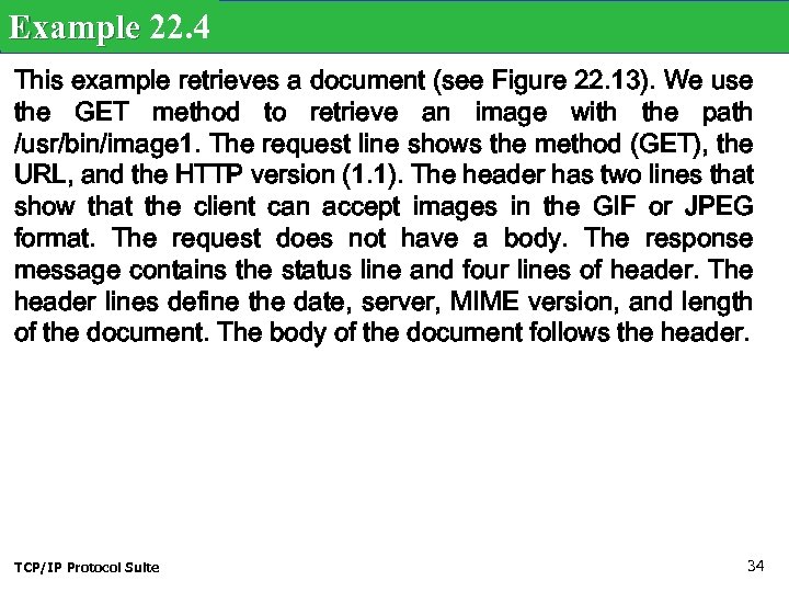 Example 22. 4 This example retrieves a document (see Figure 22. 13). We use