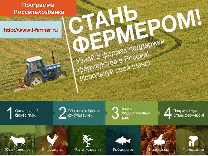 Программа Россельхозбанка http: //www. i-farmer. ru 