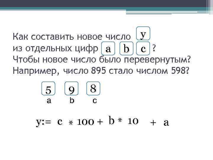 Операции над числами