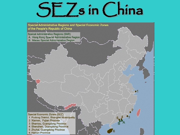 SEZs in China 