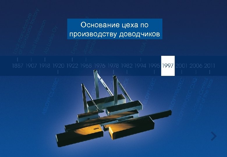 Основание цеха по производству доводчиков 