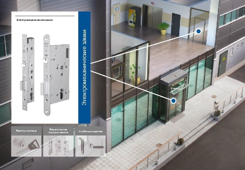 Электромеханические замки Мастер-системы Механические корпуса замков Скобяные изделия 