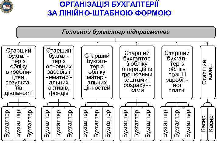 ОРГАНІЗАЦІЯ БУХГАЛТЕРІЇ ЗА ЛІНІЙНО-ШТАБНОЮ ФОРМОЮ 