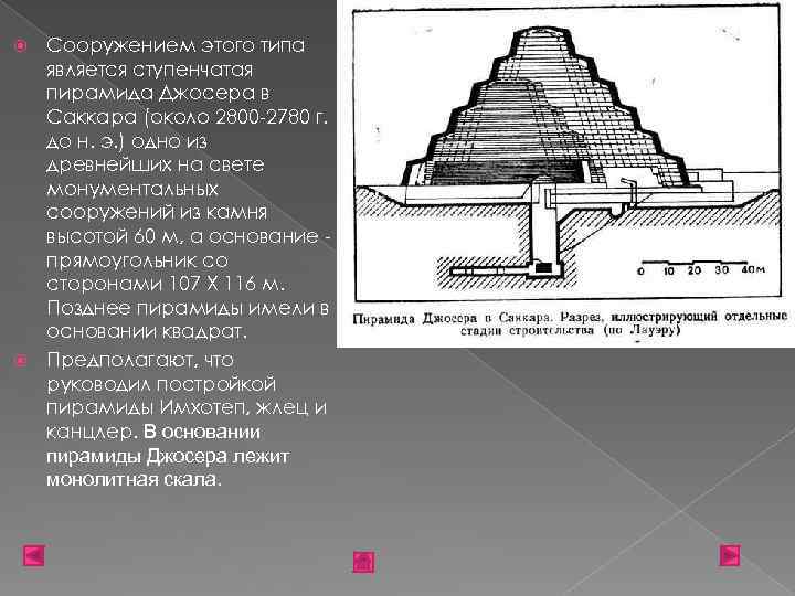 Пирамида джосера схема