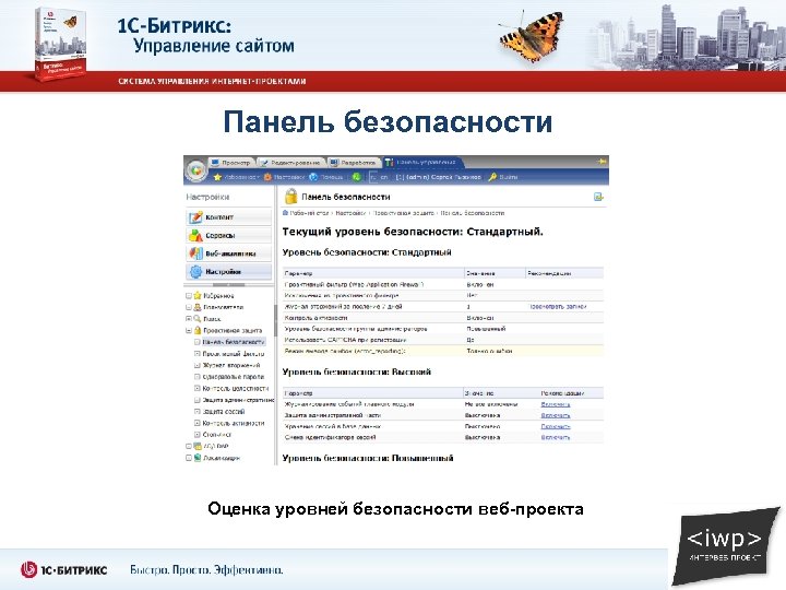 Панель безопасности Оценка уровней безопасности веб-проекта 