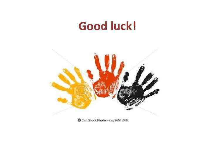 Good luck! 