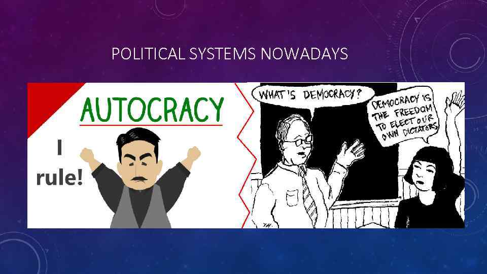 POLITICAL SYSTEMS NOWADAYS 