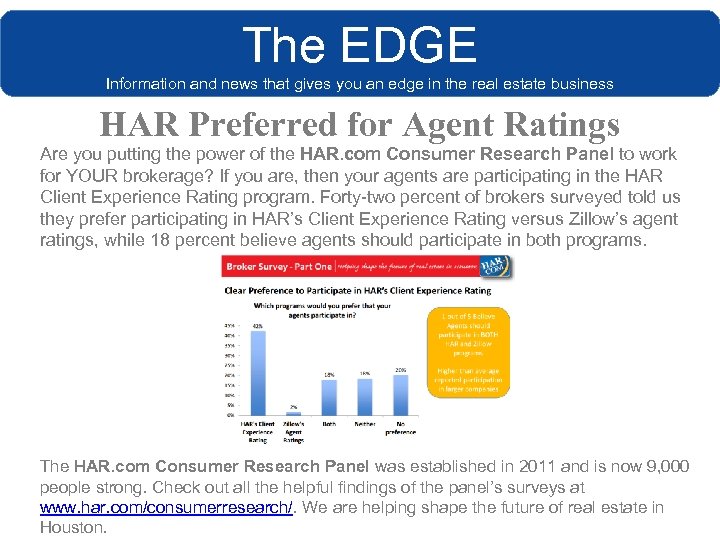 The EDGE Information and news that gives you an edge in the real estate