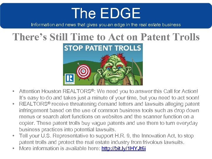 The EDGE Information and news that gives you an edge in the real estate