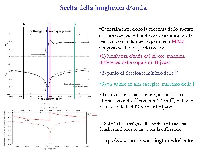 Scelta della lunghezza d’onda 4 21 3 • Generalmente, dopo la racconta dello spettro