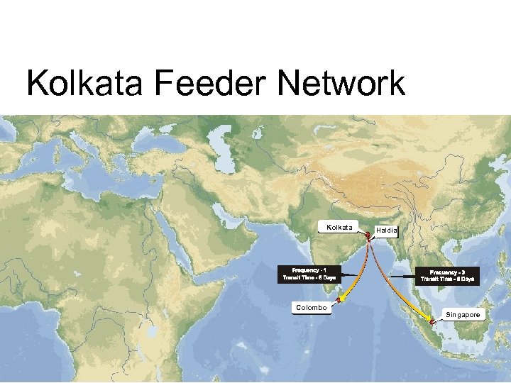 Kolkata Feeder Network Kolkata Colombo Haldia Singapore 