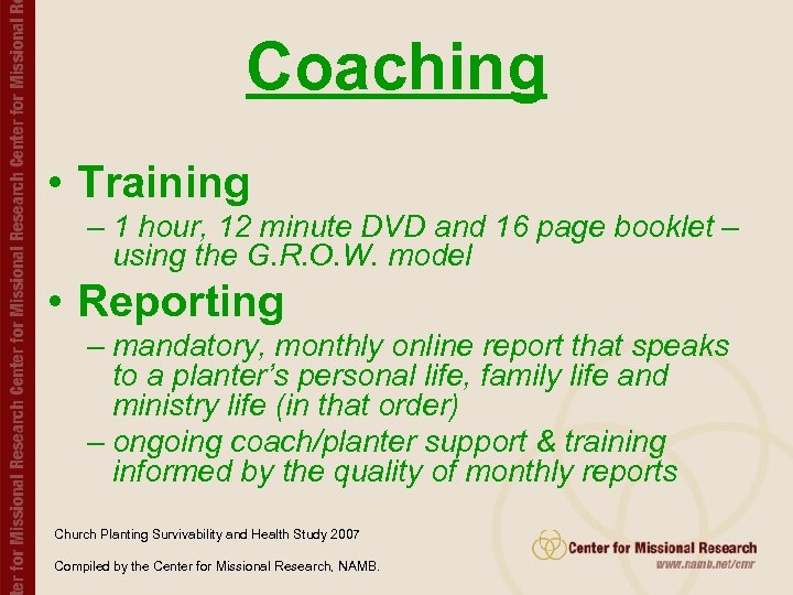 Coaching • Training – 1 hour, 12 minute DVD and 16 page booklet –