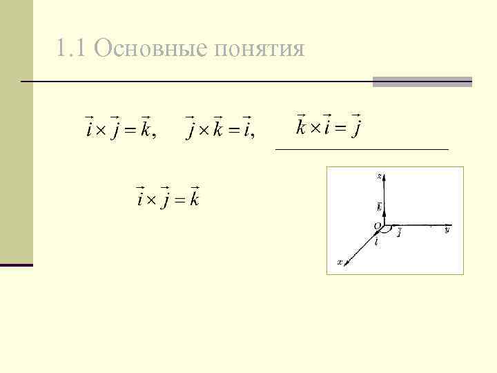 1. 1 Основные понятия 