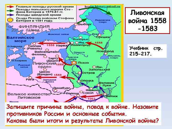 На схеме обозначено государство возникшее в ходе ливонской войны период