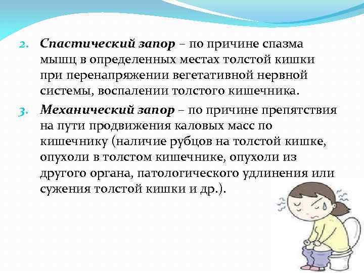 Запор это. Спастический запор. Атонический и спастический запор. Спастический запор причины.