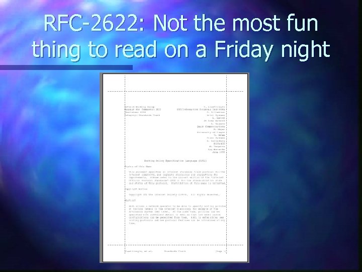RFC-2622: Not the most fun thing to read on a Friday night 