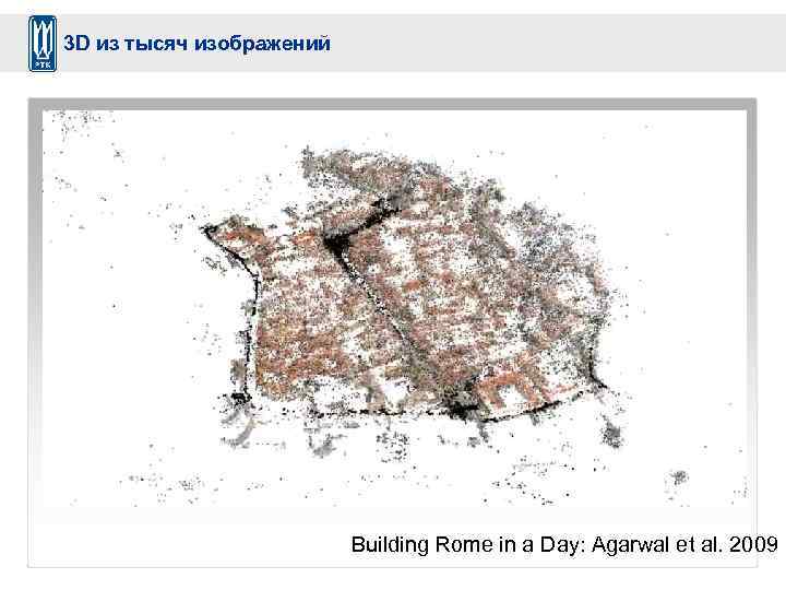 3 D из тысяч изображений Building Rome in a Day: Agarwal et al. 2009