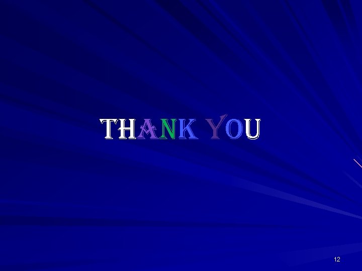 Thank you 12 