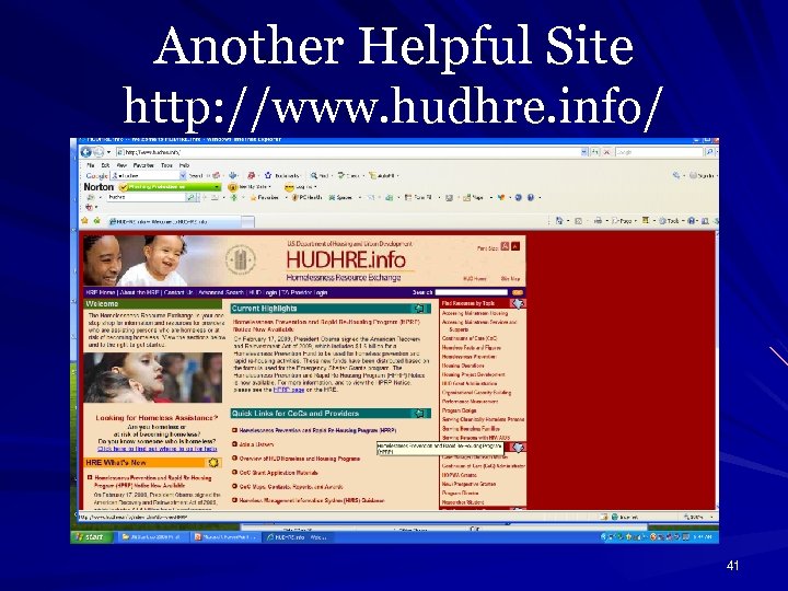 Another Helpful Site http: //www. hudhre. info/ 41 