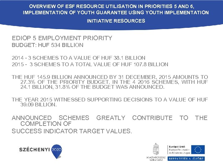 OVERVIEW OF ESF RESOURCE UTILISATION IN PRIORITIES 5 AND 6, IMPLEMENTATION OF YOUTH GUARANTEE