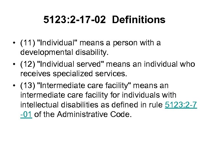 5123: 2 -17 -02 Definitions • (11) 