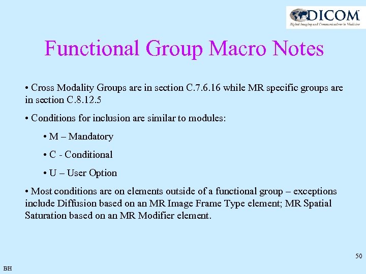 Functional Group Macro Notes • Cross Modality Groups are in section C. 7. 6.