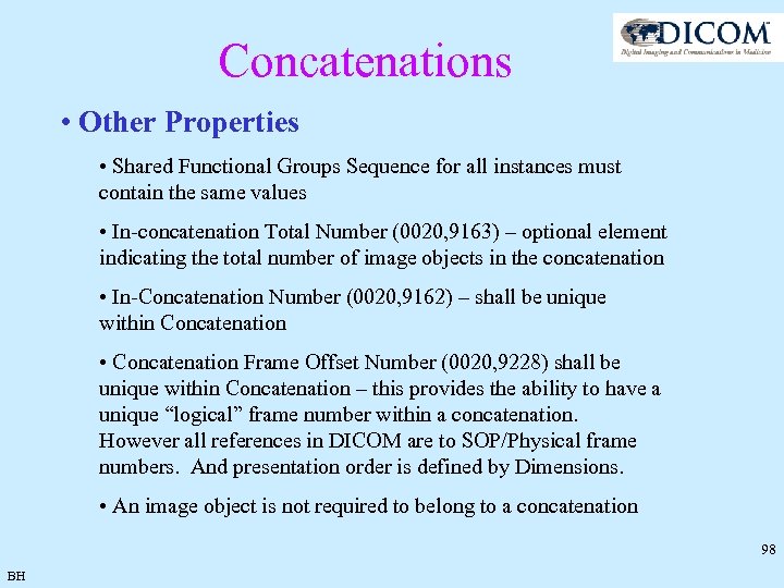 Concatenations • Other Properties • Shared Functional Groups Sequence for all instances must contain