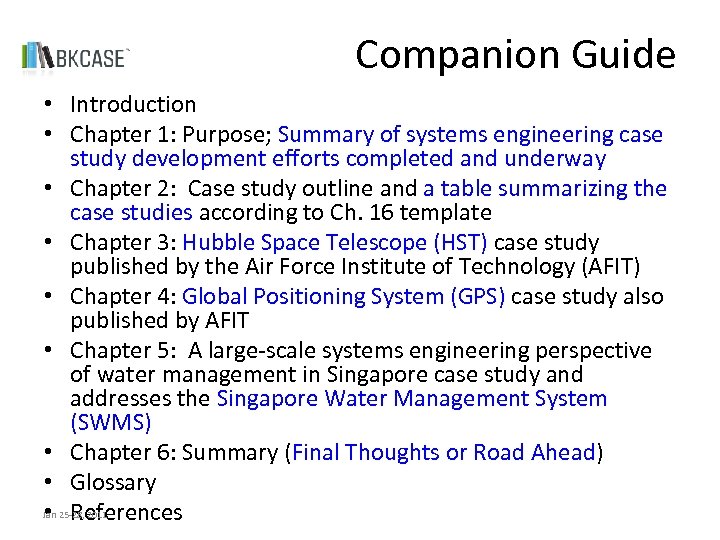 Companion Guide • Introduction • Chapter 1: Purpose; Summary of systems engineering case study