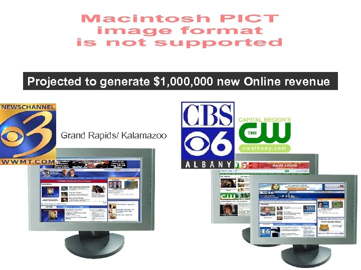 Projected to generate $1, 000 new Online revenue Grand Rapids/ Kalamazoo 