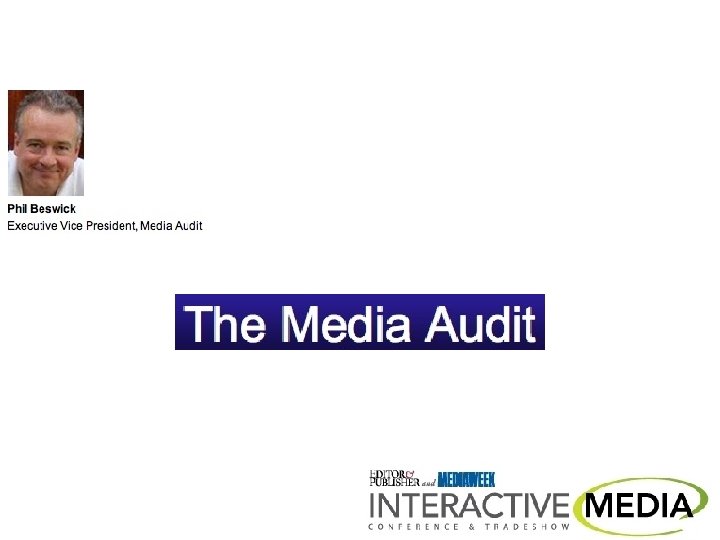 Moderator Mike Blinder President, Blinder Group 
