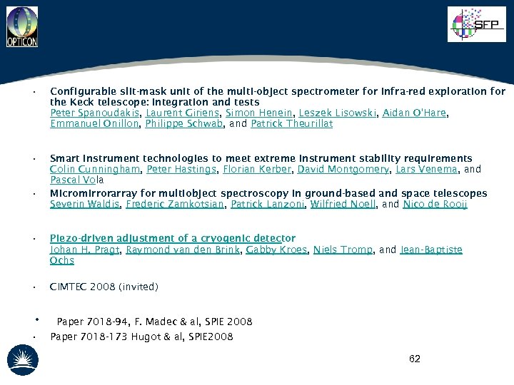  • Configurable slit-mask unit of the multi-object spectrometer for infra-red exploration for the
