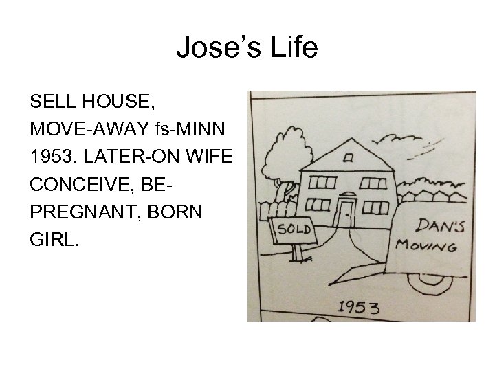 Jose’s Life SELL HOUSE, MOVE-AWAY fs-MINN 1953. LATER-ON WIFE CONCEIVE, BEPREGNANT, BORN GIRL. 