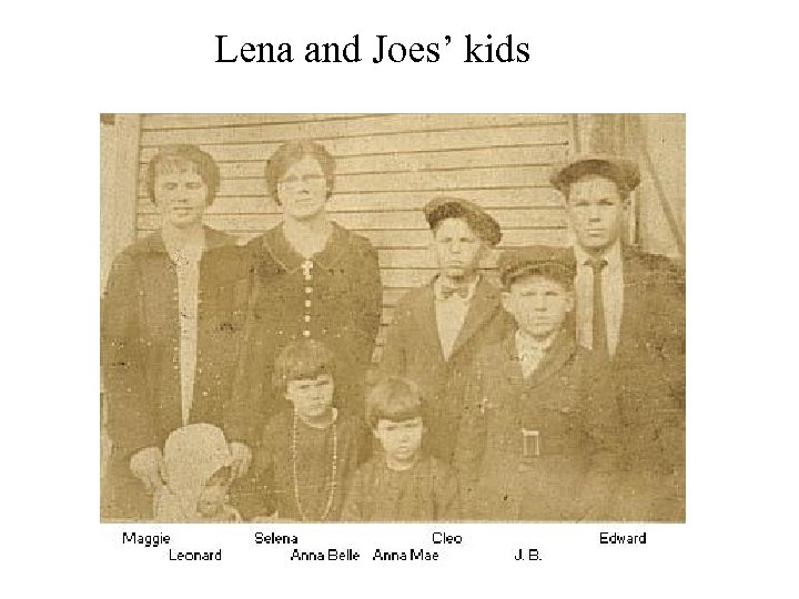 Lena and Joes’ kids 