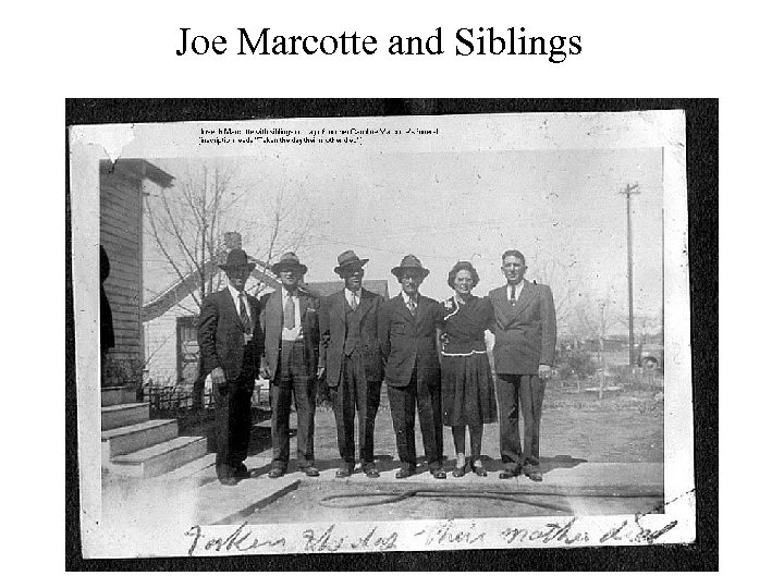 Joe Marcotte and Siblings 