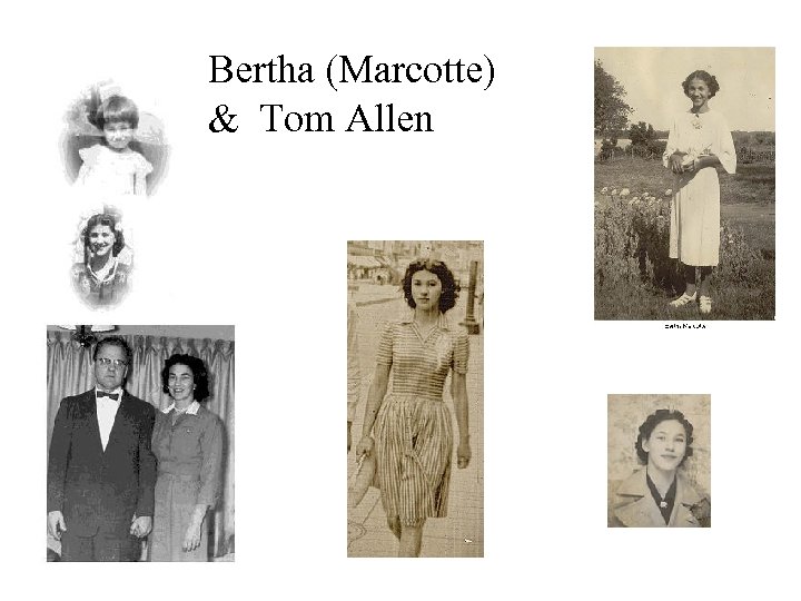 Bertha (Marcotte) & Tom Allen 