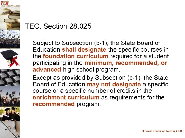 House Bill 3 Graduation Requirements Texas Education