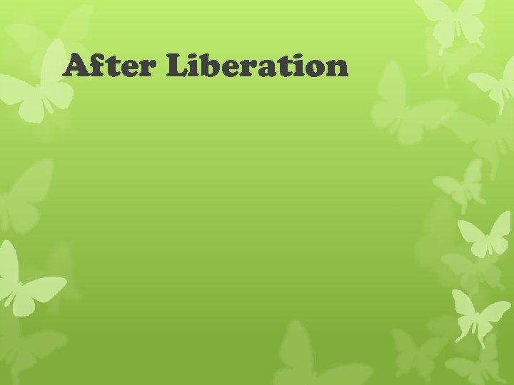 After Liberation 