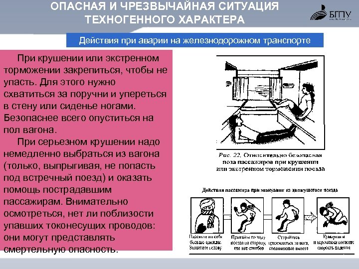 Правила поведения в условиях техногенного характера презентация