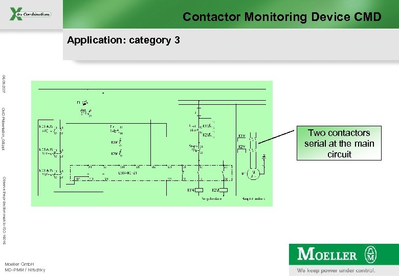 Contactor Monitoring Device CMD Application: category 3 06. 09. 2007 CMD Präsentation_GB. ppt Observe