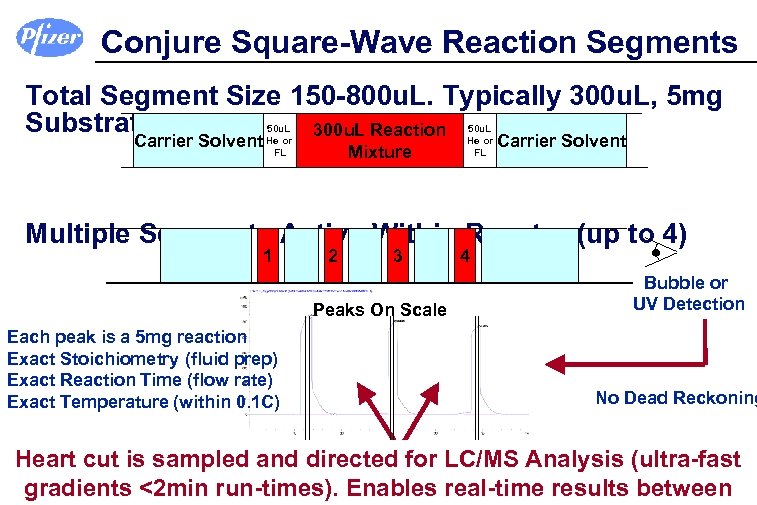 Conjure Square-Wave Reaction Segments Total Segment Size 150 -800 u. L. Typically 300 u.