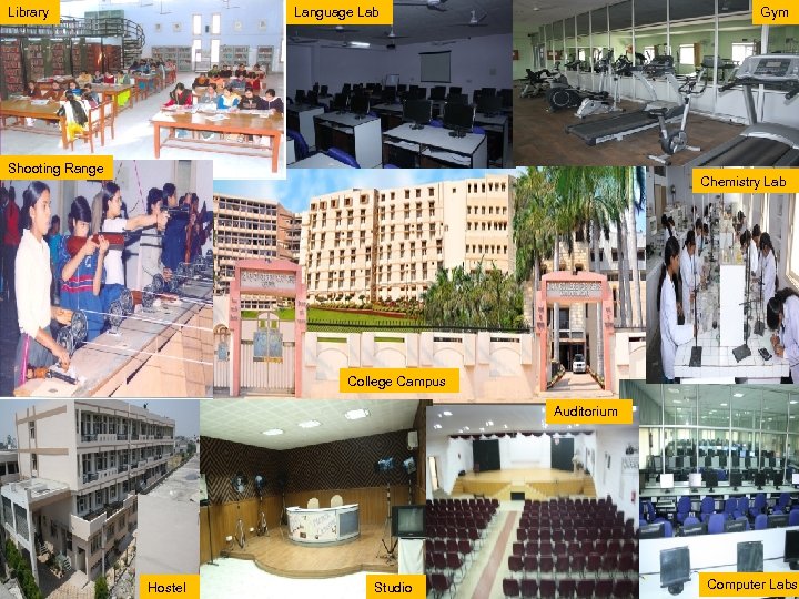 Language Lab excellence Library Gym Shooting Range Chemistry Lab College Campus Auditorium Hostel Studio
