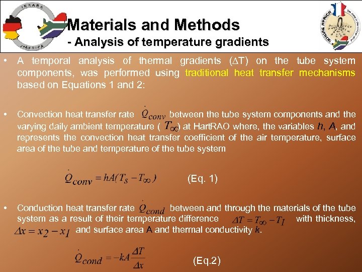 Materials and Methods - Analysis of temperature gradients • A temporal analysis of thermal