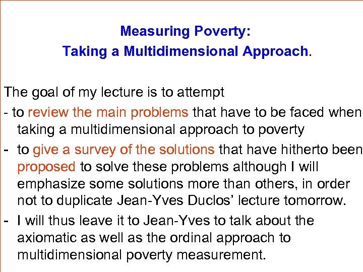 multidimensional poverty thesis