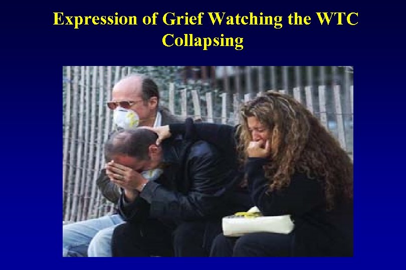 Expression of Grief Watching the WTC Collapsing 