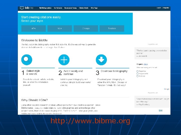 http: //www. bibme. org 