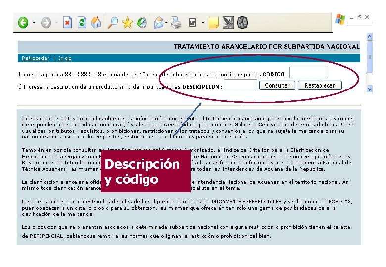 Descripción y código 