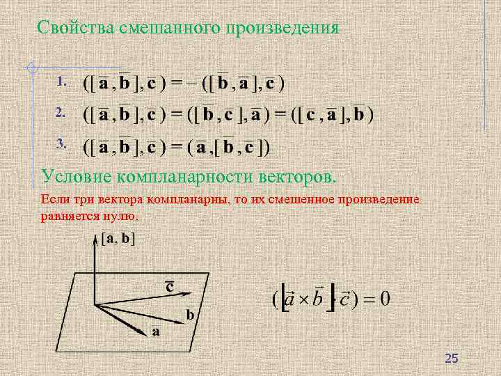 Соотношение векторов. Компланарность формула. Условие компланарности 3 векторов. Смешанное произведение компланарных векторов. Условие компланарности век.