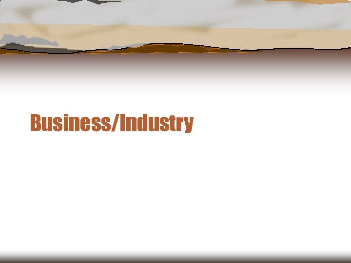 Business/Industry 